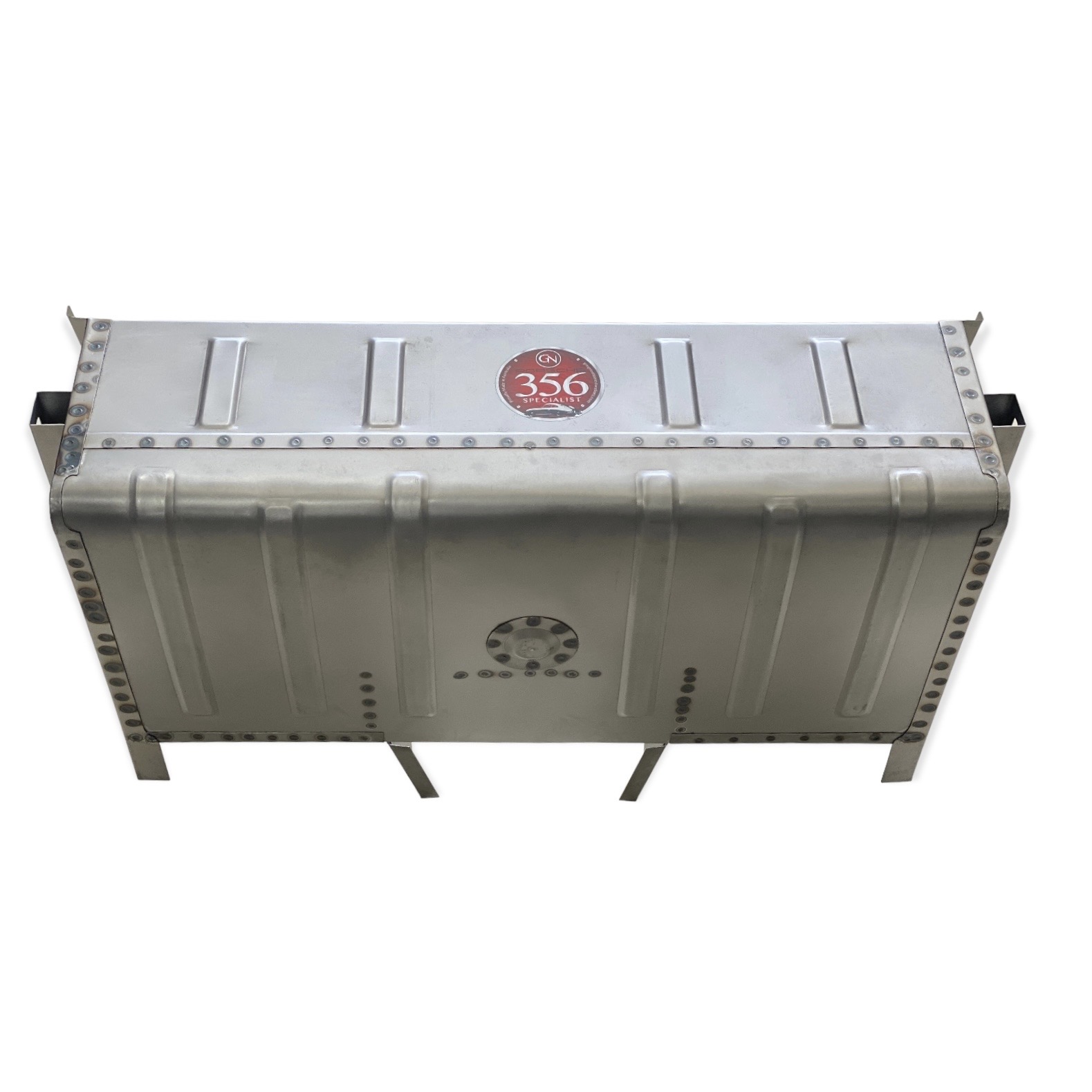 BBA3004  Battery box assembly with uneven wide rib battery floor, drain in middle, central battery position, late side walls with A style bumper (4/54-55)