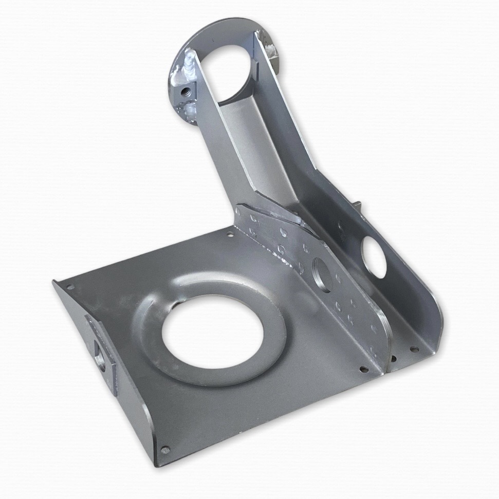 CS138L  Pedal bearing plate and bracket for late accelerator rod model.  (356.49.065)